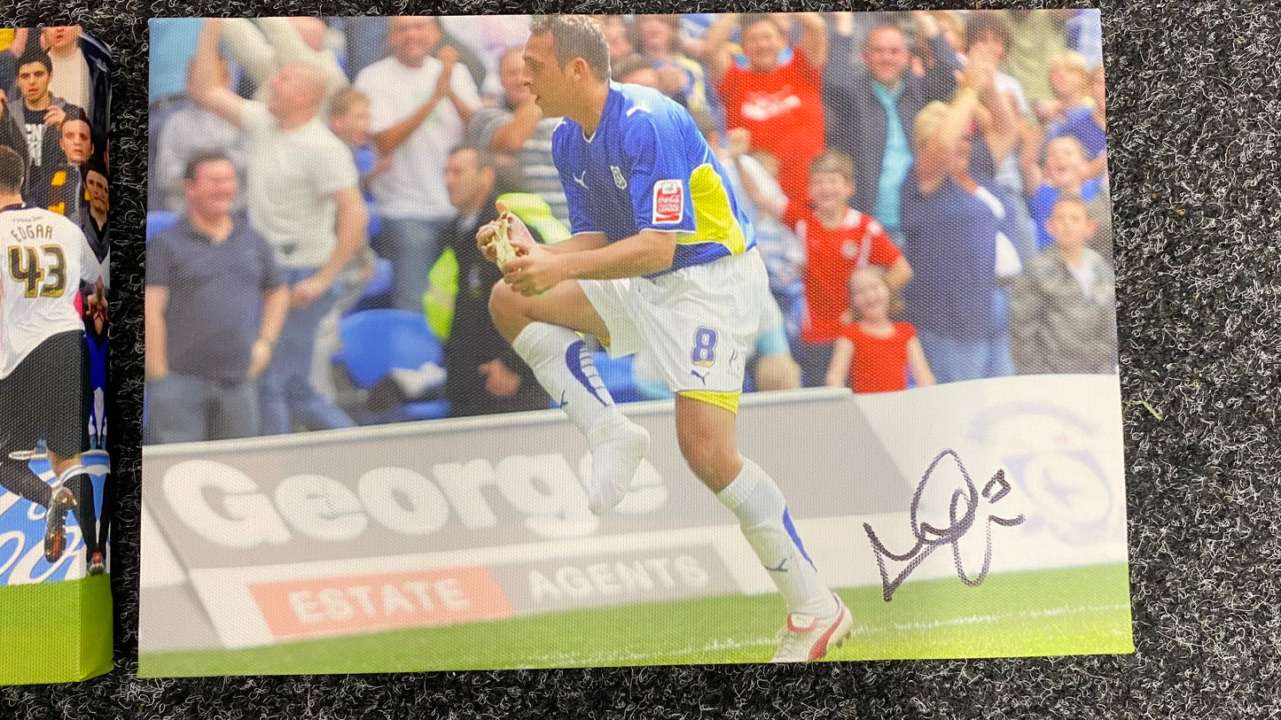 Pair of Michael Chopra Signed Canvases