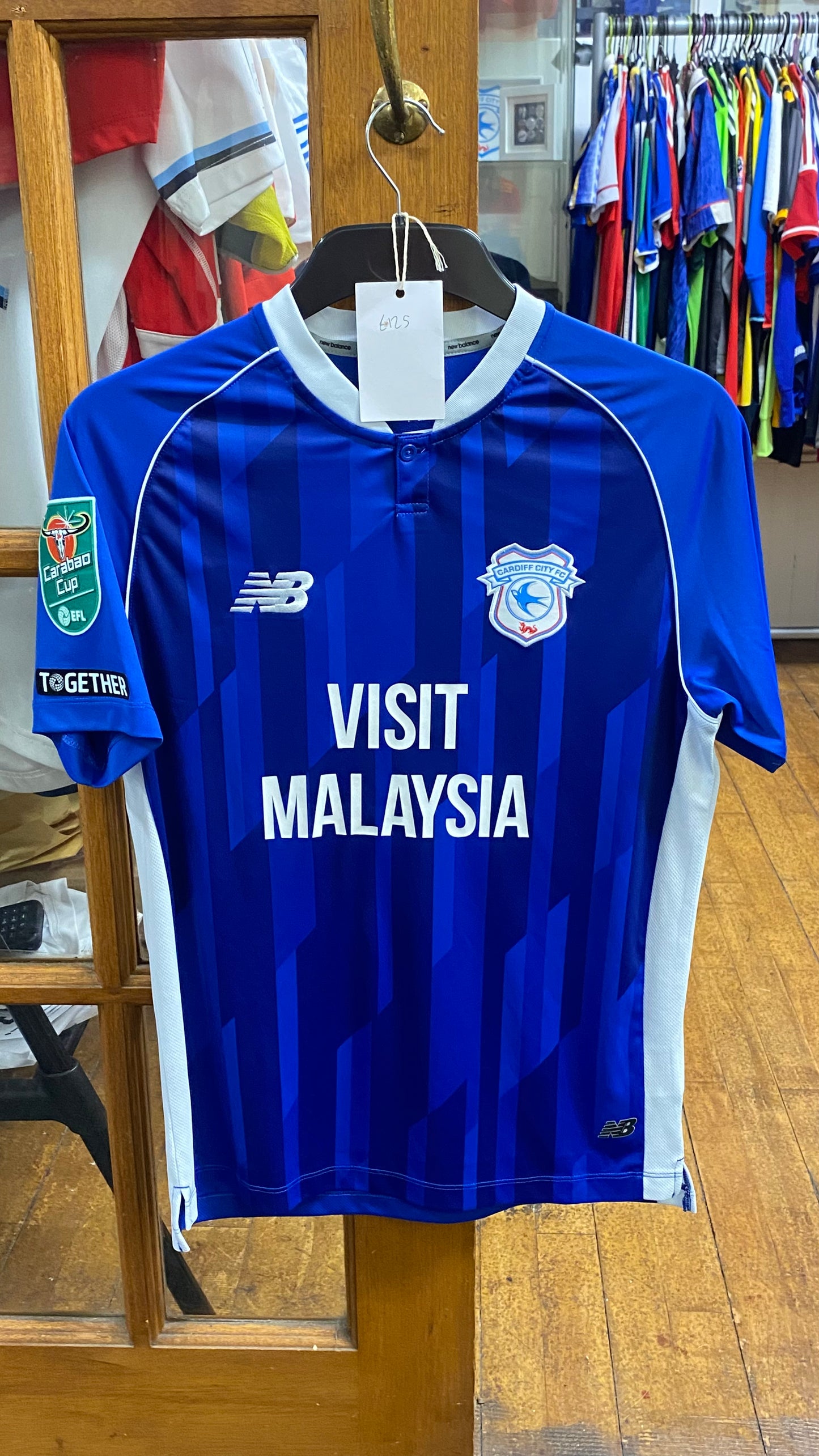 Cardiff City Home 23/24 Carabao Cup Match Worn S