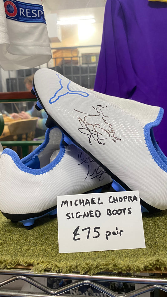 Michael Chopra Signed Boots
