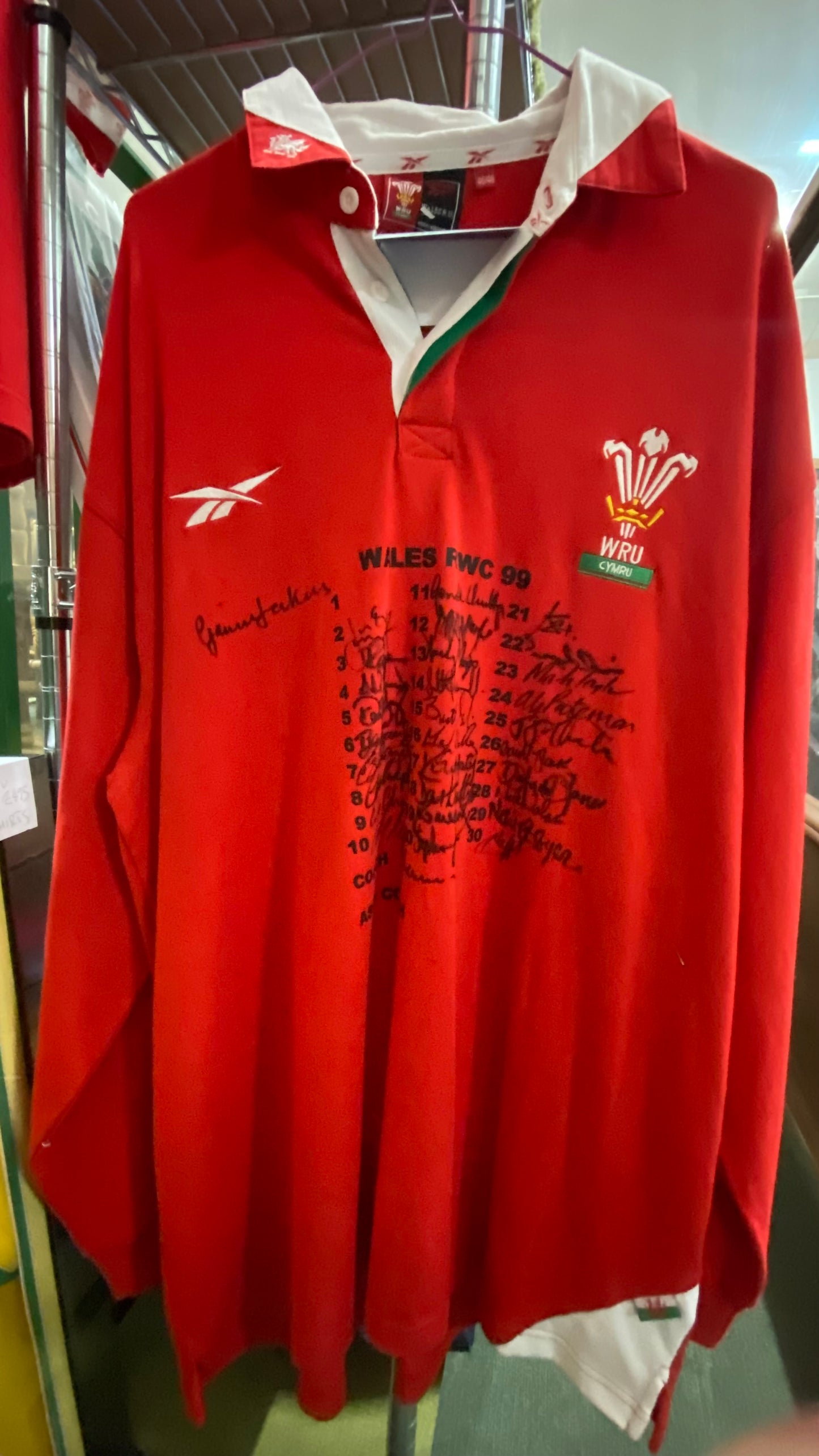 Wales Rugby 99 Signed Shirt