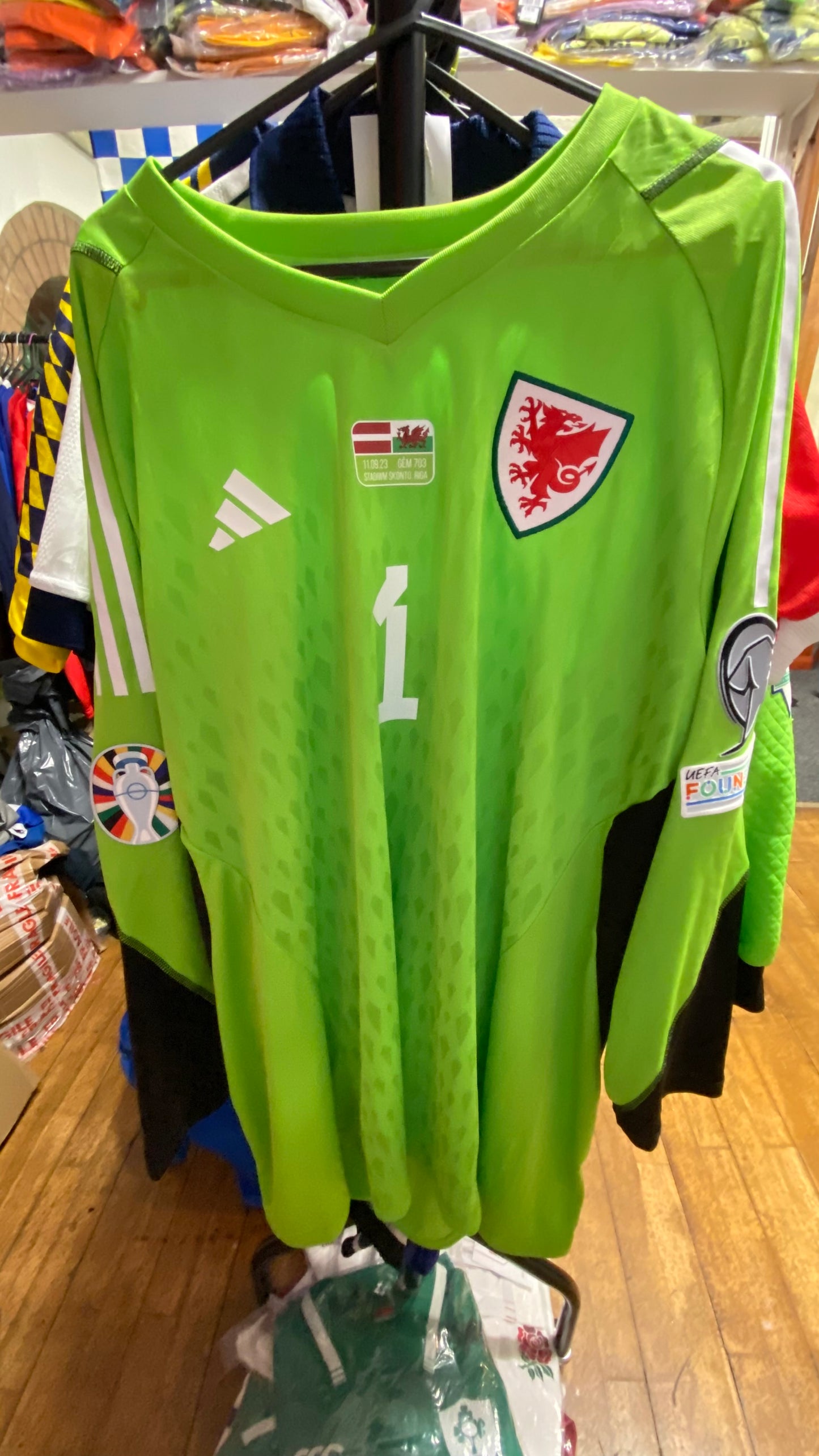 Boxed Match Worn + Signed King Wales GK Shirt