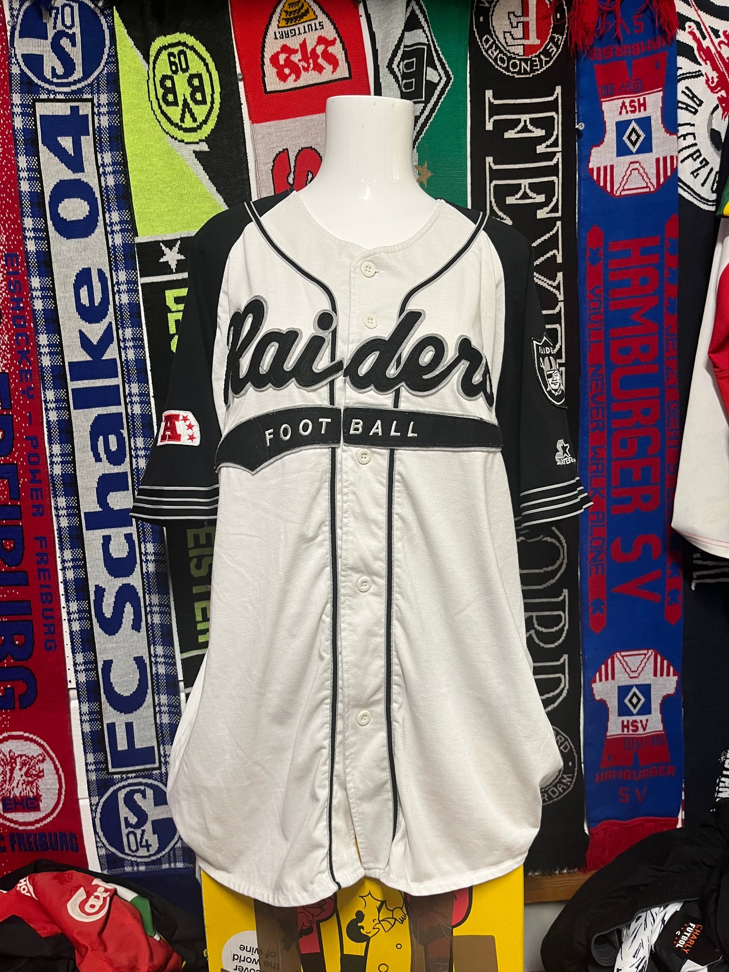 Oakland Raiders Baseball style Jersey XL