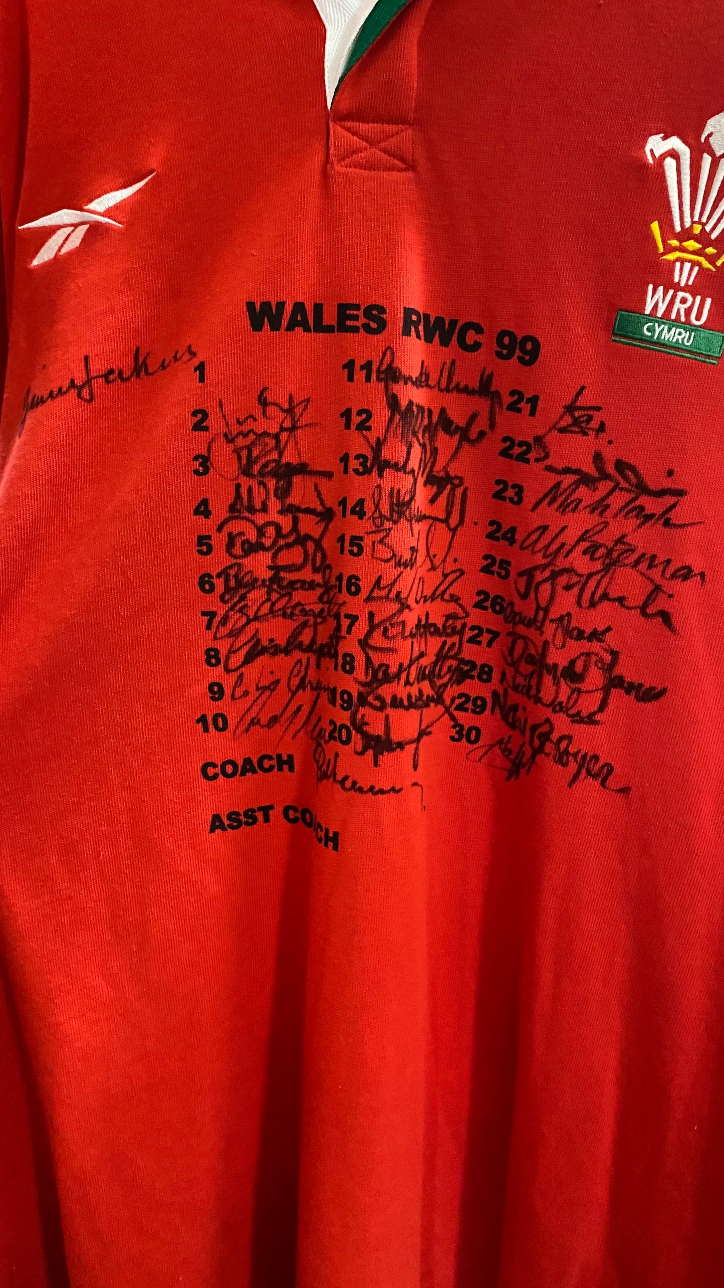 Wales Rugby 99 Signed Shirt