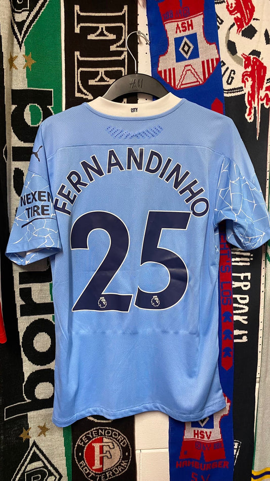 Man City Home 20/21 Player Spec Fernandinho #25 BNWT M