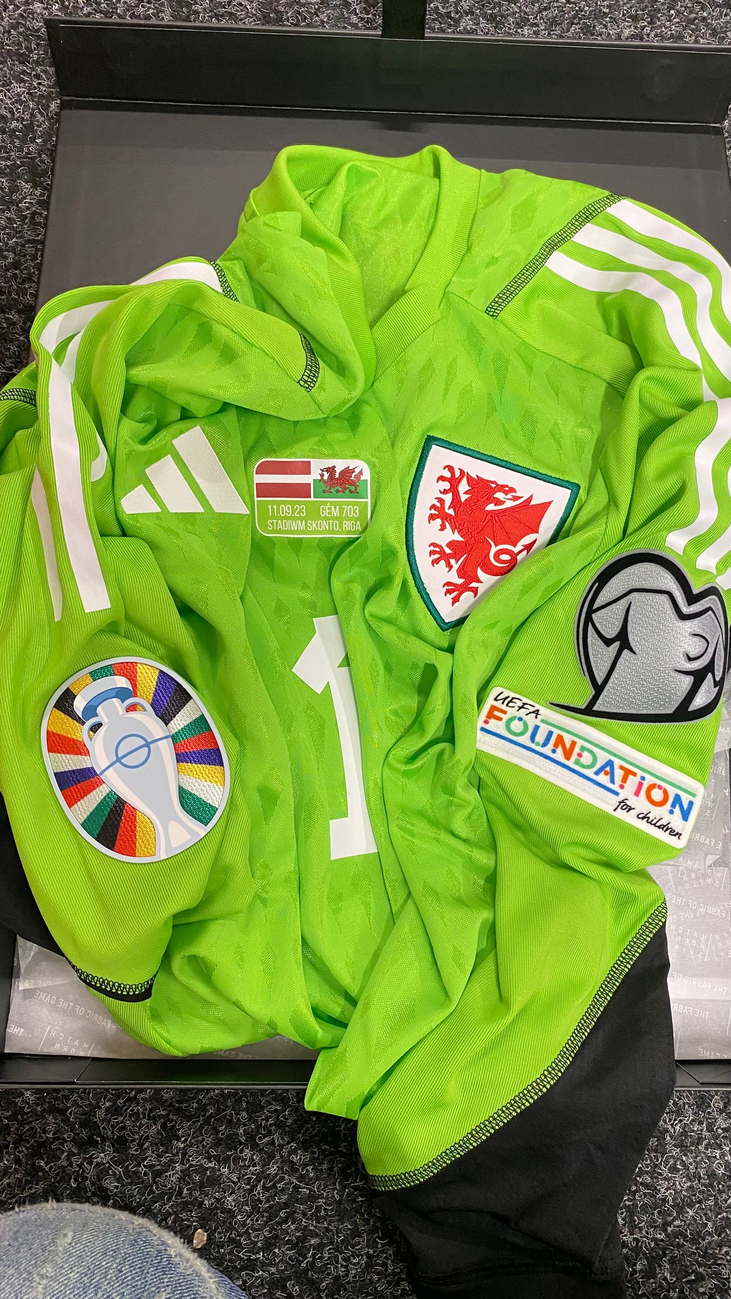 Boxed Match Worn + Signed King Wales GK Shirt