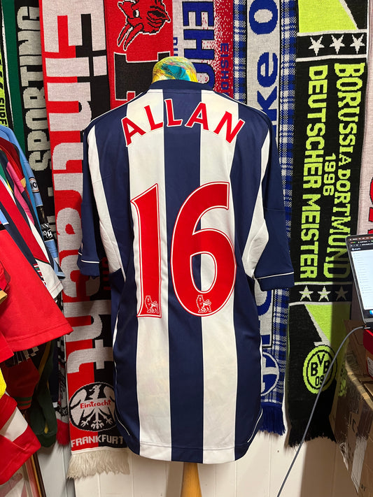 West Bromwich Albion Home 12/13 - #16 Scott Allan (Match Worn)